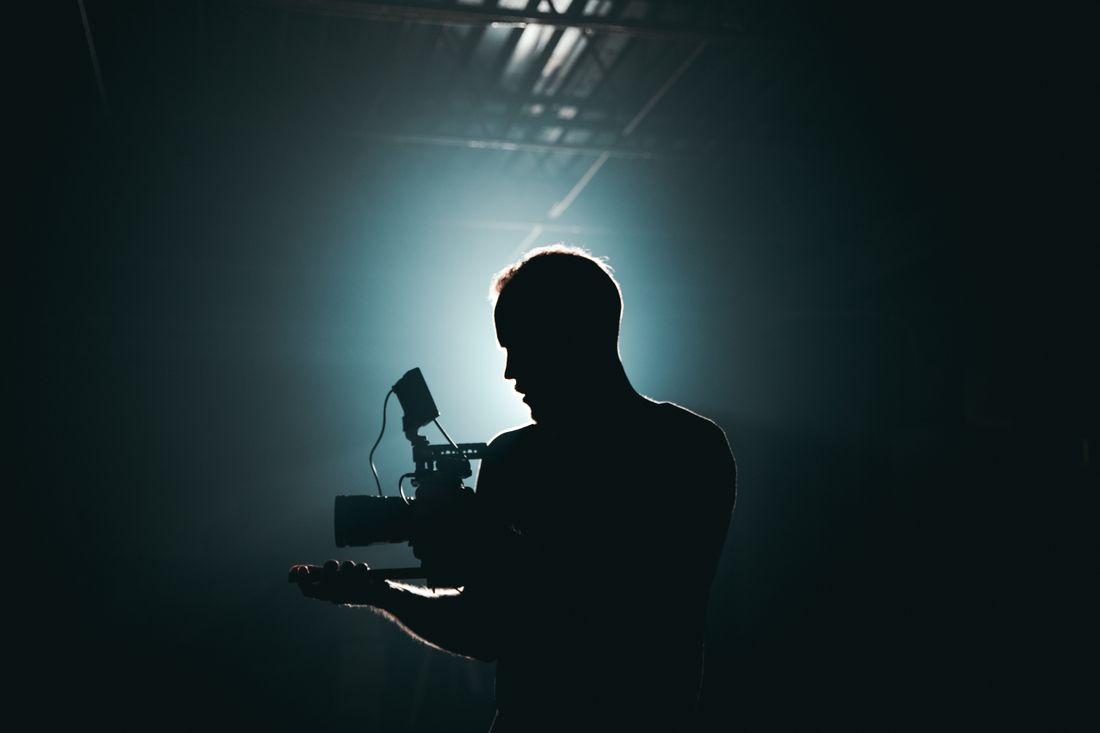Filmmaker on set